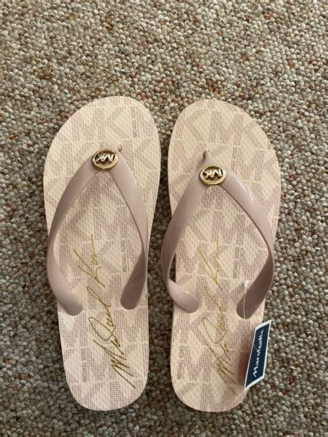 michael kors flip flops mens|Michael Kors flip flops marshalls.